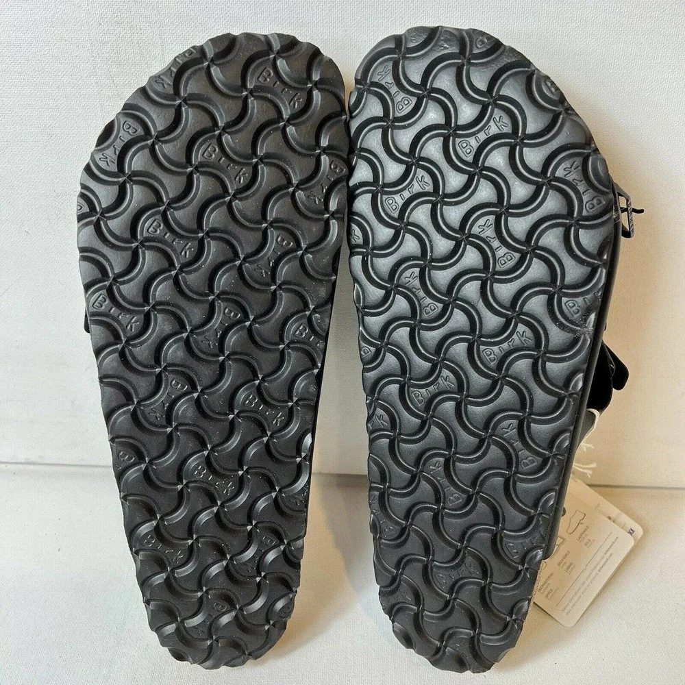 Birkenstock Women EU 41 US 10 Florida Soft Footbed Birko-Flor Black Sandal Slide - Picture 6 of 6
